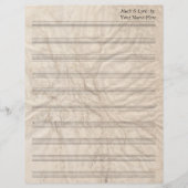 Grungy Paper Blank Bladmuziek 10 Stave (Voorkant)
