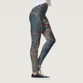 Grungy Patronen met het Patchwork van het Oversein Leggings (Rechts)