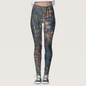 Grungy Patronen met het Patchwork van het Oversein Leggings (Voorkant)