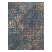 Grungy Patronen met het Patchwork van het Oversein Tafelkleed (Voorkant)