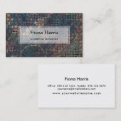 Grungy Patronen met het Patchwork van het Oversein Visitekaartje (Voorkant / Achterkant)