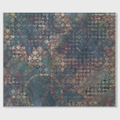 Grungy Patronen met Slordig Lapwerk van Texturen Cadeaupapier (Vlak)