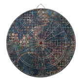 Grungy Patronen met Slordig Lapwerk van Texturen Dartbord (Voorkant)