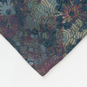 Grungy Patronen met Slordig Lapwerk van Texturen Fleece Deken (Hoek)