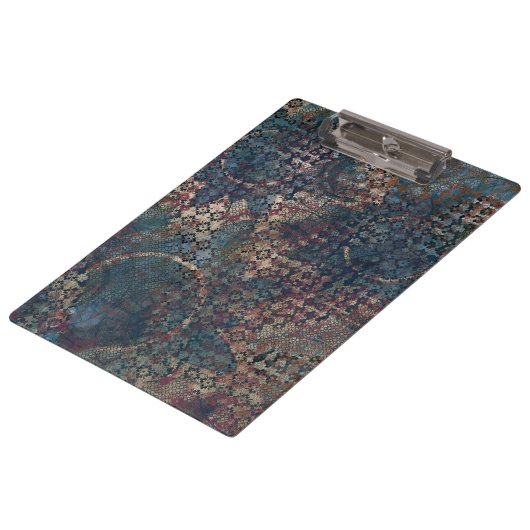 Grungy Patronen met Slordig Lapwerk van Texturen Klembord (Gekanteld)