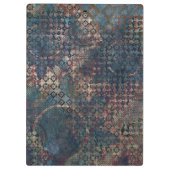 Grungy Patronen met Slordig Lapwerk van Texturen Klembord (Achterkant)