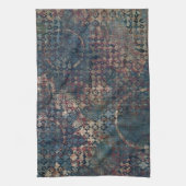 Grungy Patronen met Slordig Lapwerk van Texturen Theedoek (Verticaal)