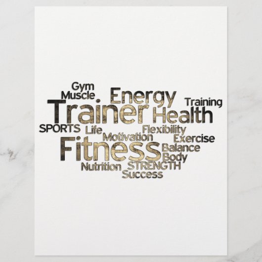 Grungy Personal Trainer Flyer (Voorkant)
