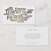 Grungy Personal Trainer Visitekaartje