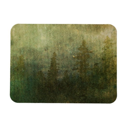 Grungy Pine Forest Magneet (Horizontaal)