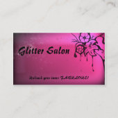 Grungy Pink Salon Visitekaartje (Achterkant)