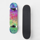 Grungy Rainbow Persoonlijk Skateboard (Voorkant)