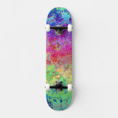 Grungy Rainbow Persoonlijk Skateboard (Voorkant)
