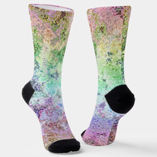Grungy Rainbow Socks Sokken (Gebogen)