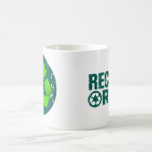 grungy recyclen mok koffie (Center)