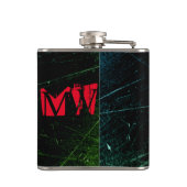 Grungy Red Anarchy Symbol Heupfles (Achterkant)