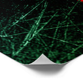 Grungy Red Anarchy Symbol Poster (Hoek)