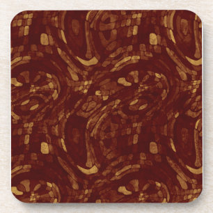 Grungy Red en Yellow Pavers Drankjes Onderzetter