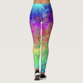 Grungy Regenboog Leggings (Achterkant)