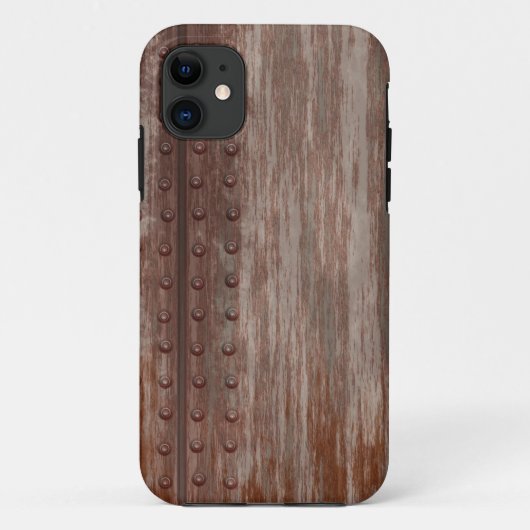 Grungy Rivette Rusty Metal Case-Mate iPhone Case (Achterkant)
