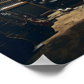 Grungy Rock Music Studio Poster (Hoek)