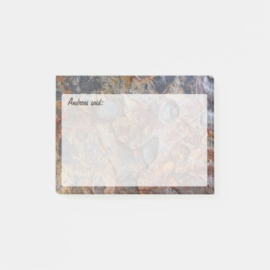 Grungy Rock Texture met Text Post-it® Notes (Voorkant)