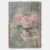 GRUNGY-ROZEN -  bloemen Deken (Voorkant Verticaal)