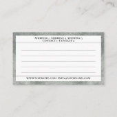 GRUNGY-ROZEN -  bloemen Visitekaartje (Achterkant)