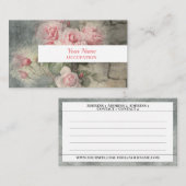 GRUNGY-ROZEN -  bloemen Visitekaartje (Voorkant / Achterkant)