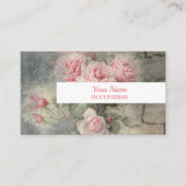 GRUNGY-ROZEN -  bloemen Visitekaartje (Voorkant)