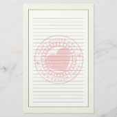 Grungy Rubber Stamp for Happy Moederdag Briefpapier (Voorkant)