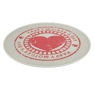 Grungy Rubber Stamp for Happy Moederdag Snijplank