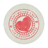 Grungy Rubber Stamp for Happy Moederdag Snijplank (Voorkant)