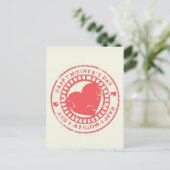 Grungy Rubber Stamp voor Happy Moederdag Briefkaart (Staand voorkant)