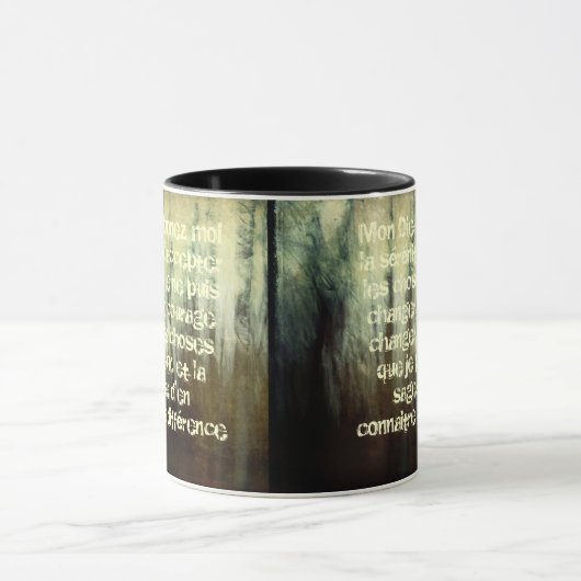 Grungy Serenity Prayer in Franse Mok (Midden)