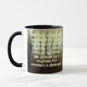 Grungy Serenity Prayer in Franse Mok (Links)