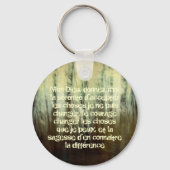 Grungy Serenity Prayer in Franse Sleutelhanger (Voorkant)