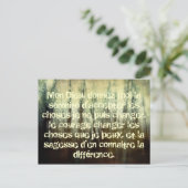 Grungy Serenity Prayer in het Franse Briefkaart (Staand voorkant)