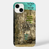 Grungy Skelet Grappen (gepersonaliseerd) Case-Mate iPhone Case (Achterkant)