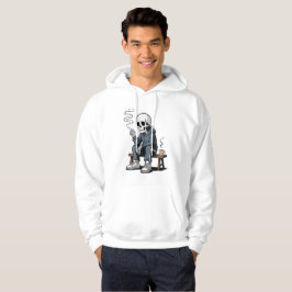 Grungy Skelet in Hoodie Grafische Kunst 