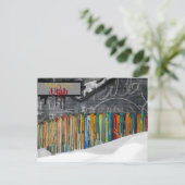 Grungy Skis Park City, Utah Briefkaart (Staand voorkant)