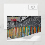 Grungy Skis Park City, Utah Briefkaart (Voorkant / Achterkant)