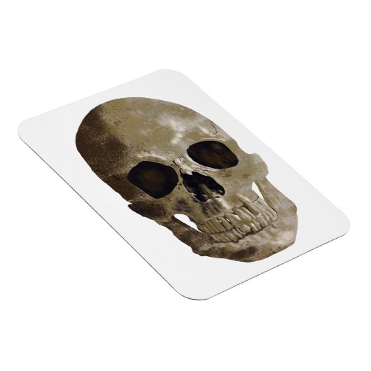 Grungy Skull Halloween Magneet (Rechterzijde)