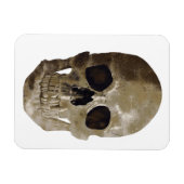 Grungy Skull Halloween Magneet (Horizontaal)