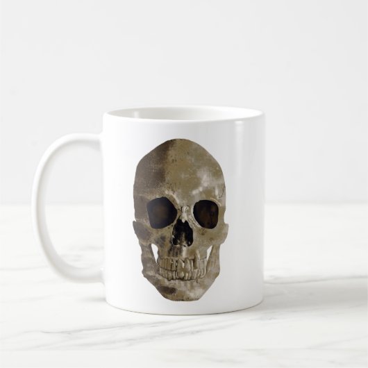 Grungy Skull Koffiemok (Links)