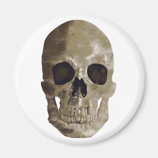 Grungy Skull Magneet (Voorkant)