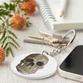 Grungy Skull Sleutelhanger (Voorkant Rechts)