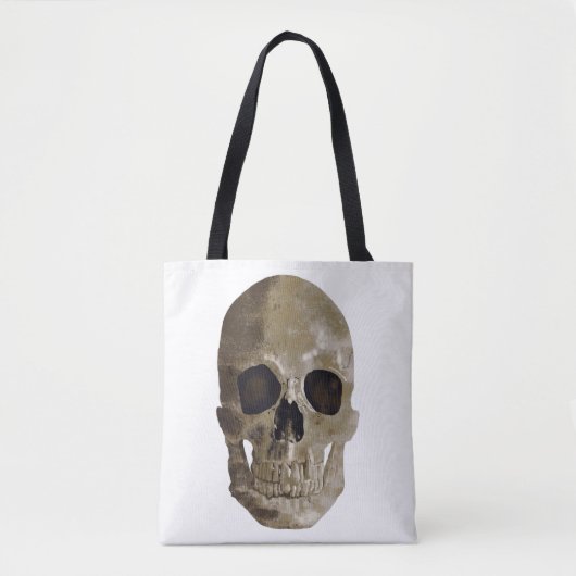 Grungy Skull Tote Bag (Voorkant)