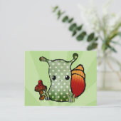 Grungy Snail-Briefkaart Briefkaart (Staand voorkant)