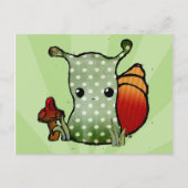 Grungy Snail-Briefkaart Briefkaart (Voorkant)